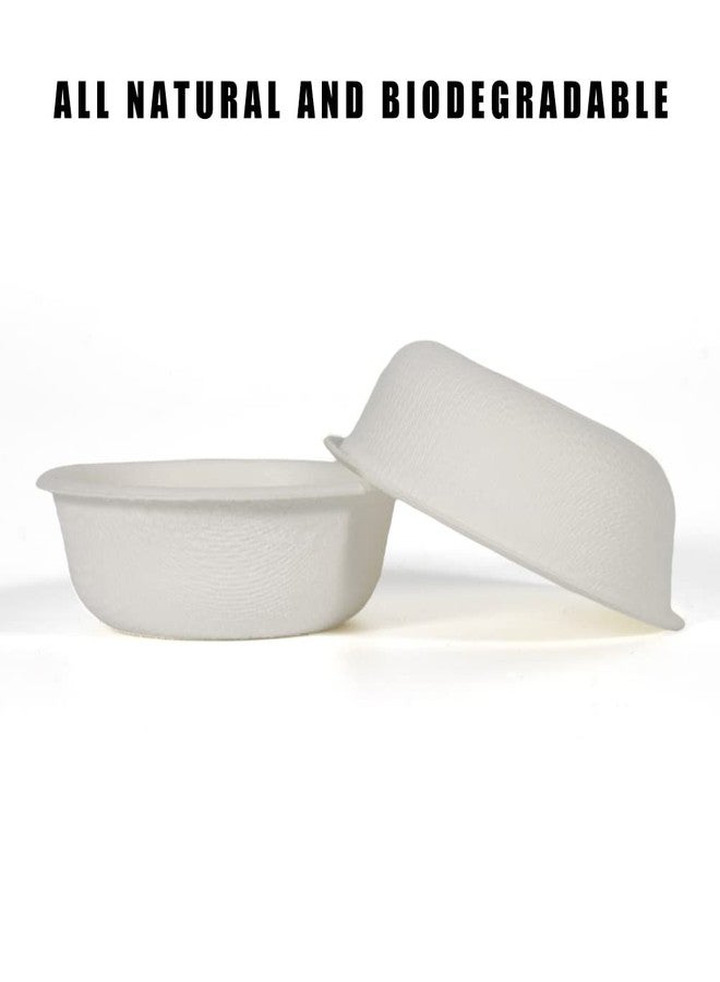 WOLEDOE 100Pcs Biodegradable Crested Gecko Food Cups, 1oz Reptile Feeding Dish - Image 3